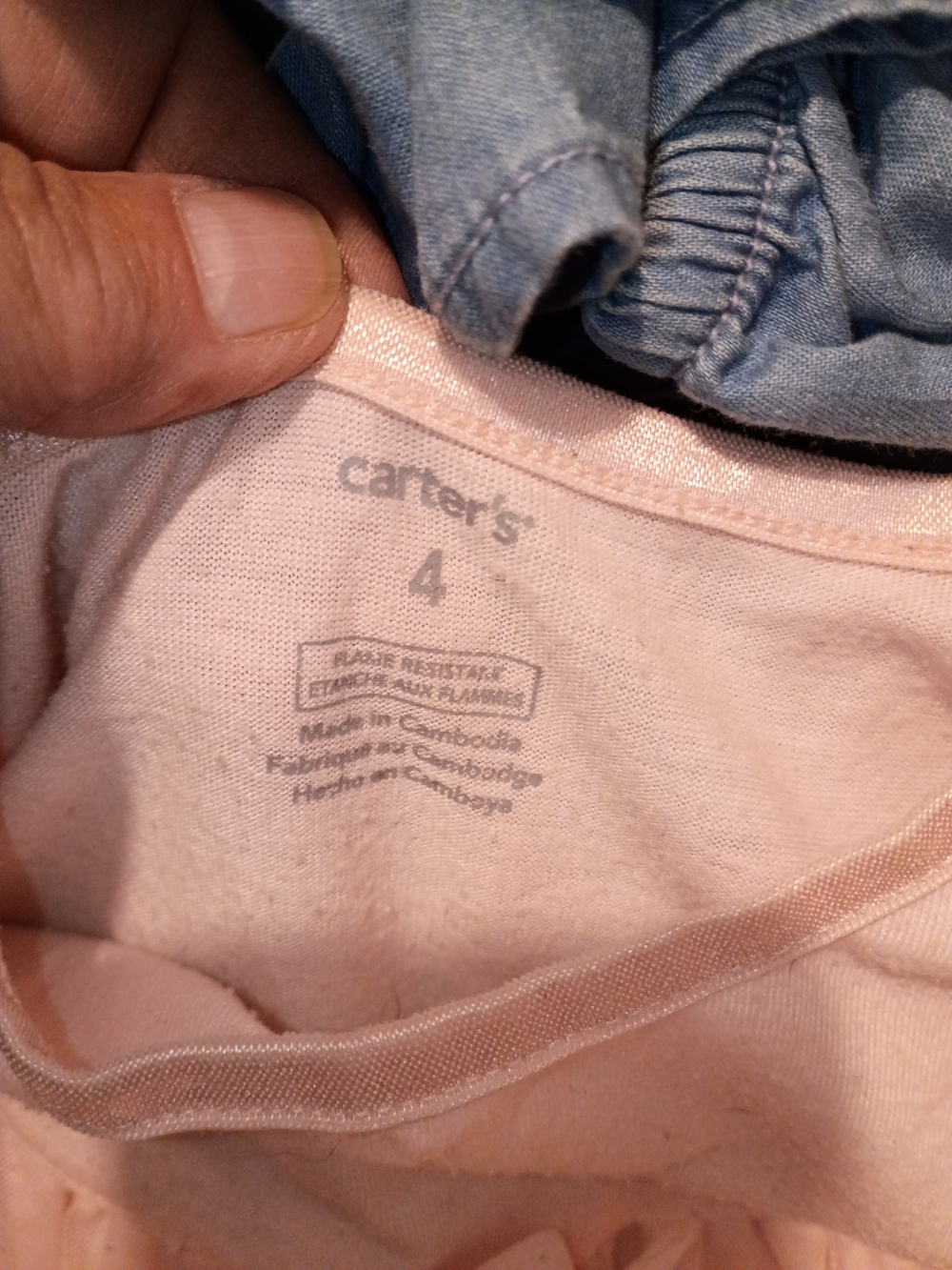 Carter's Light Pink Ruffled Two-Piece Pajama Set - Picture 3 of 3